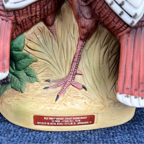 Wild Turkey Kentucky Straight Bourbon Bottle Porcelain Series 2 #3 1981 - Picture 9 of 14